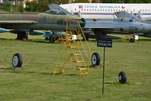 Exponát F-117 v Kunovicích 