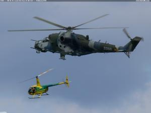 3366 => Mil Mi-35, Czech Air Force & OK-EIN => Robinson R44