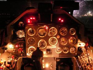 Nočný cockpit