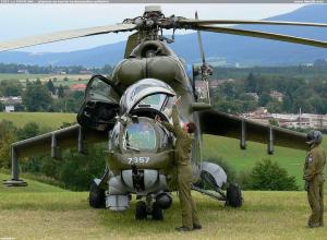 7357 => Mil Mi-24V ... příprava na návrat na domovskou zá