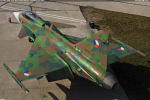 Jas-39C, 9243, New test Central Europe camouflage for CAF.