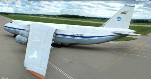 AN-124 v Pardubicích panoramaticky