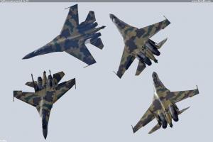 Vektorovaný souvrat Su-35