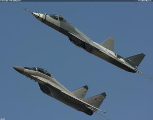 T-50 a MiG-29M2 100letVVS