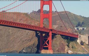 N73SF Flying under the Golden Gate Bridge