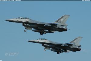 2x F-16AM J-201, -510 / 323. sq.,  Leeuwarden