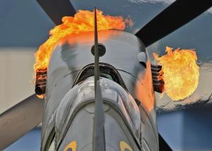 Detail nahadzovania Spitfire