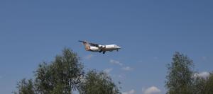 JOTA Aviation BAe 146-200 G-SMLA pristáva v Žiline