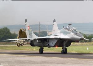 MiG-29 - prílet na statiku